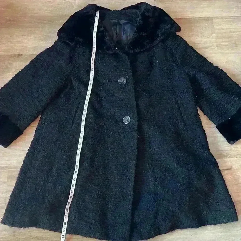 Women’s 1950’s Berroco’s Candlewick Swing Coat sz L-XL - Picture 5 of 11